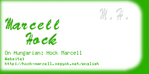 marcell hock business card